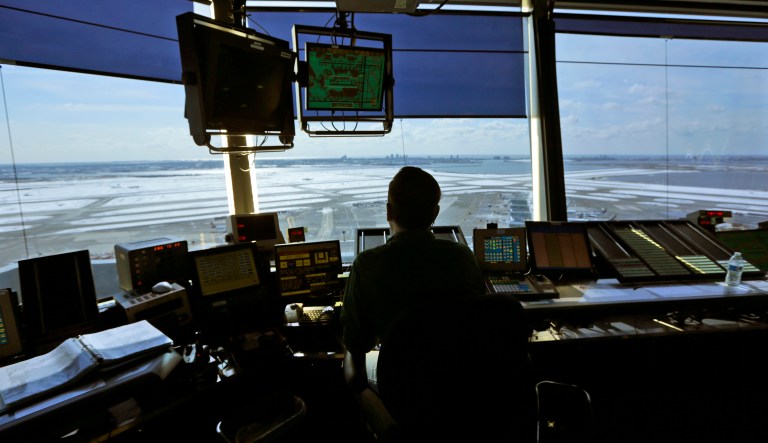 Congress and regulators have been lackluster at managing and upgrading the 24/7-business of air traffic control. (AP Photo/Seth Wenig)