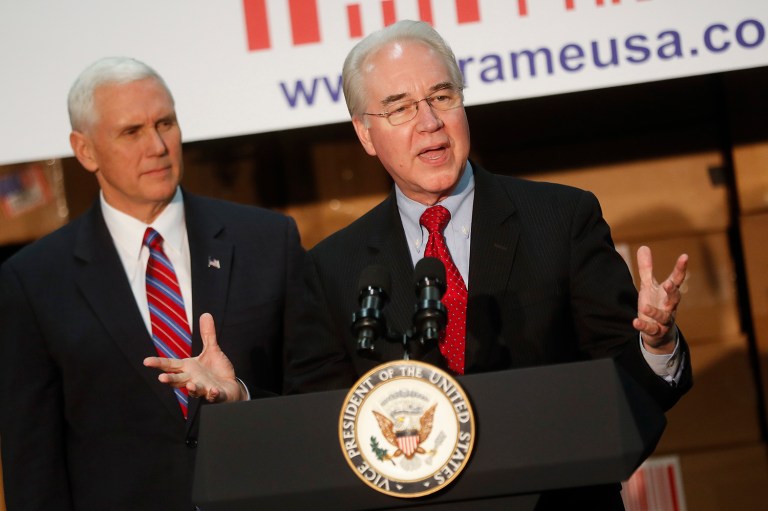 The tax credits proposed by Republicans would be age-based, not income-based as they are under Obamacare. (AP Photo/John Minchillo)