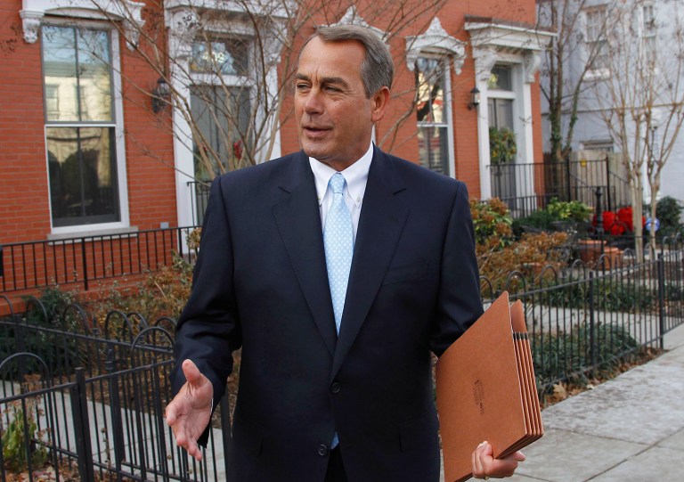 Former House Speaker John Boehner says Donald Trump should pursue a big infrastructure spending bill in his first 100 days in office. (AP Photo/Alex Brandon, File)