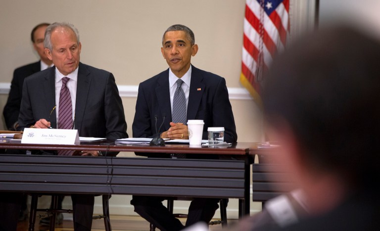 Since big business clearly has more access to government, then bigger government equals a bigger advantage for big business. (AP Photo/Jacquelyn Martin)