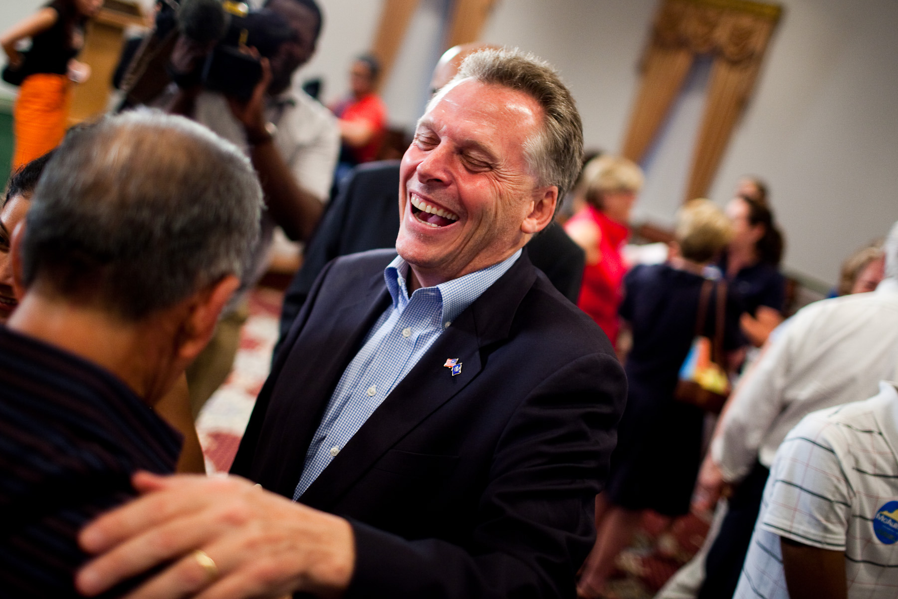 McAuliffe stops by Va. Capitol to lobby for transportation bill