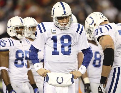 Elsa/Getty Images
Quarterback Peyton Manning has thrown for more than 50,000 yards and nearly 400 touchdowns in 14 NFL seasons.
