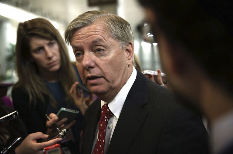 A flight carrying Sen. Lindsey Graham, R-S.C., from his home state to Washington was force to return to Greenville-Spartanburg International Airport shortly after takeoff. (Getty Images File)