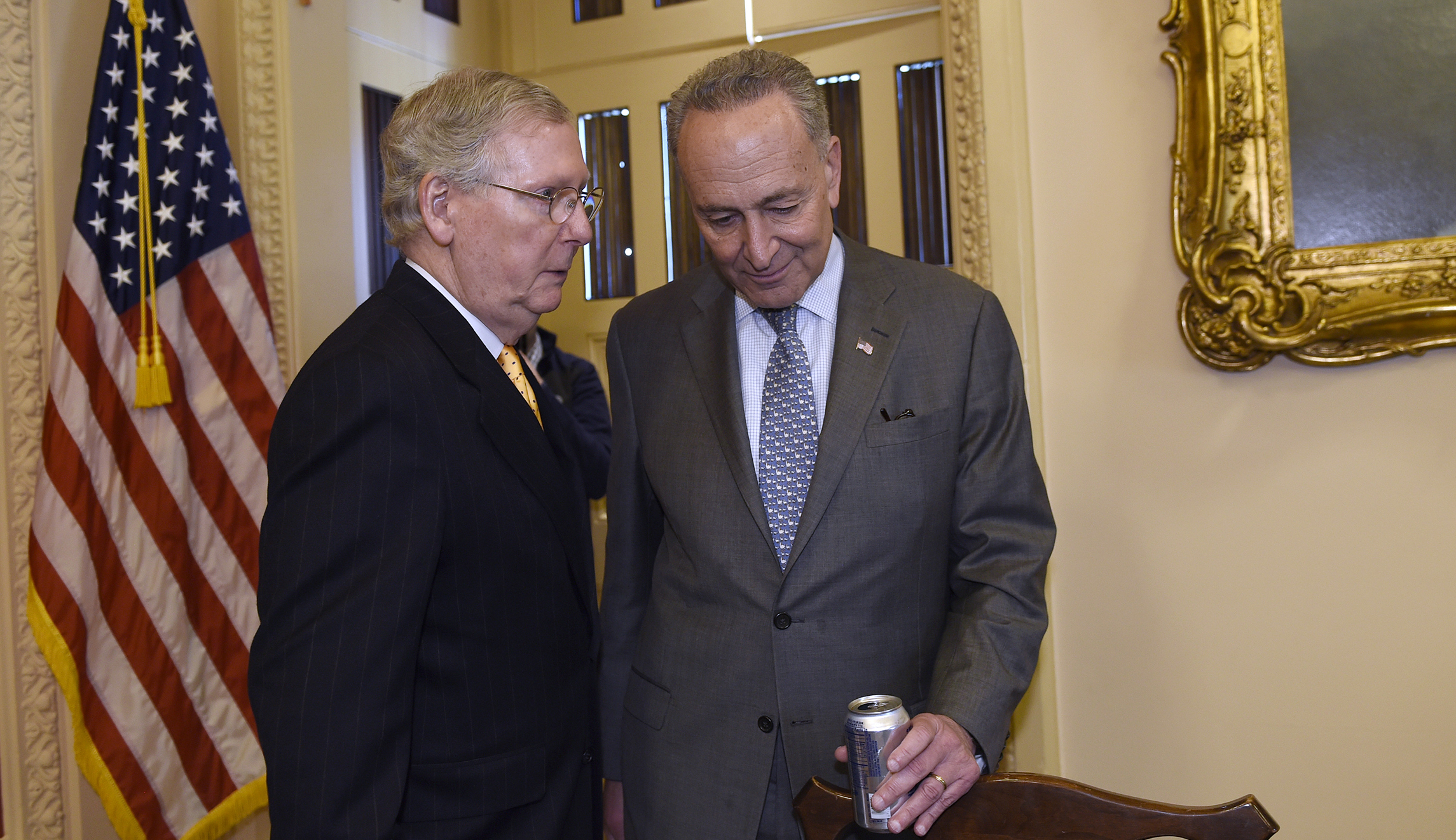 Schumer teases McConnell over his lack of working out
