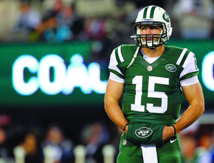 Rich Schultz /Getty Images
Quarterback Tim Tebow