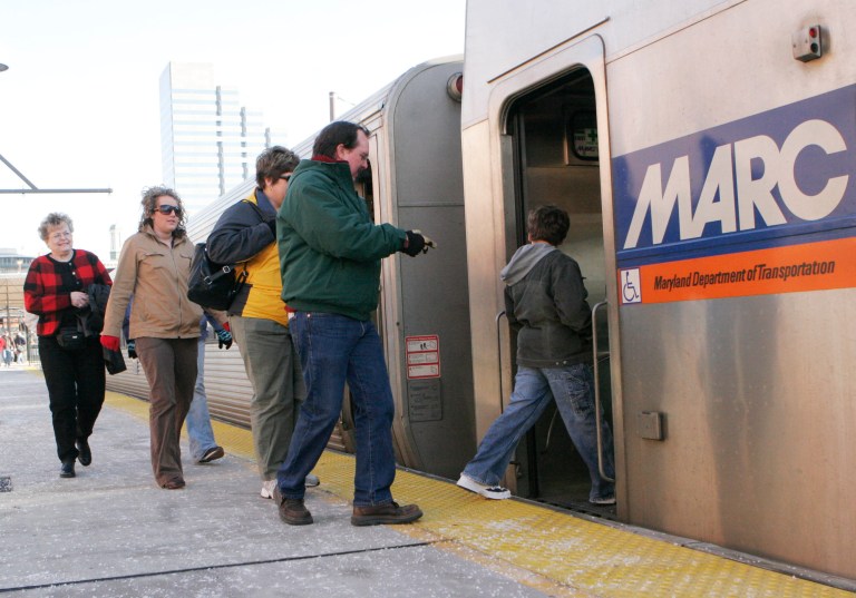 MARC commuters (Examiner file photo)