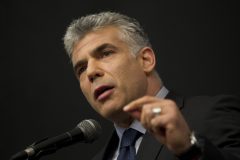 Lapid: Gaza aid should be tied to restored PA rule