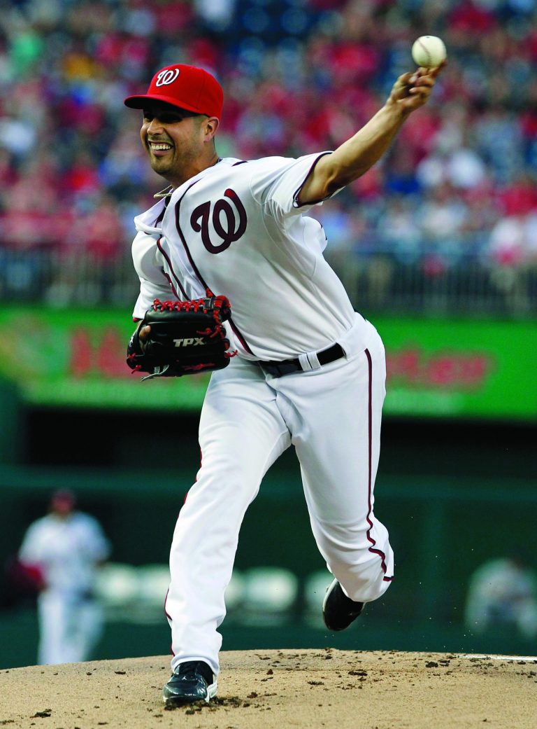 Alex Brandon/AP
Washington Nationals starting pitcher Gio Gonzalez threw a shutout against the Cardinals on Friday night.