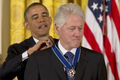 Ignoring tensions, Obama awards Bill Clinton Medal of Freedom