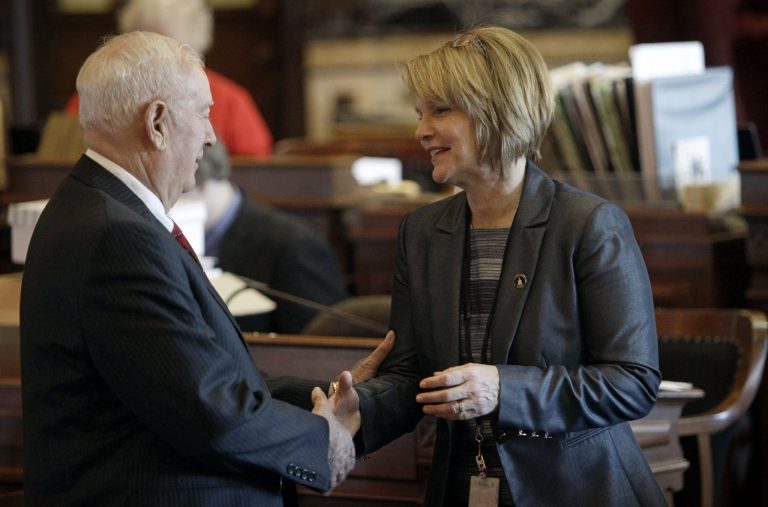 State Senator Liz Mathis has decided against running for governor of Iowa. (AP Photo/Charlie Neibergall)
