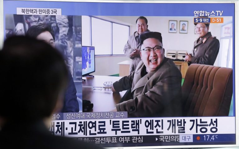 House lawmakers voted overwhelmingly to label North Korea as a state sponsor of terrorism. (AP Photo/Ahn Young-joon)