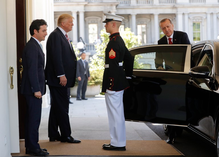 U.S. and Turkish diplomats seem inclined to let the matter drop rather than risk interference in counterterrorism efforts, but House leaders plan to vote on a resolution rebuking Erdogan over the attack. (AP Photo/Pablo Martinez Monsivais)