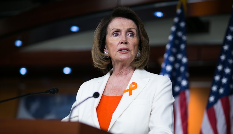Less than half of registered Democratic voters believe House Minority Leader Nancy Pelosi should continue to serve as House leader for the party, according to a new poll. (Graeme Jennings/Washington Examiner)