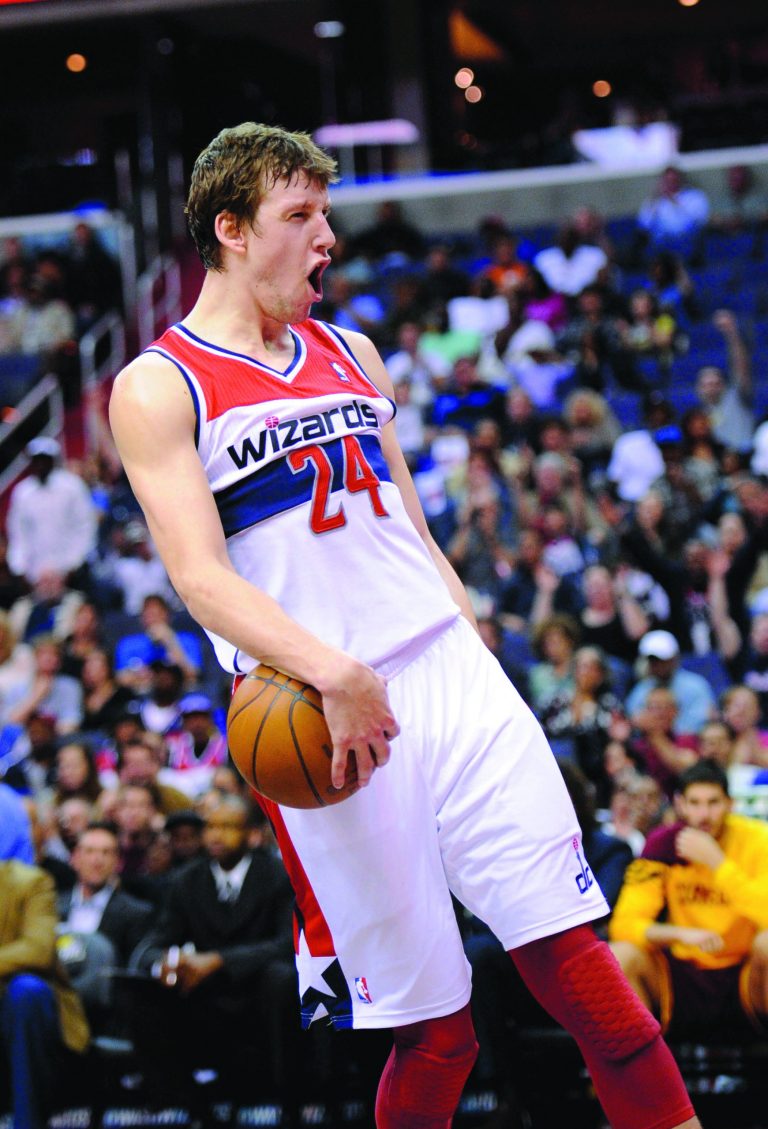 Nick Wass/AP
Washington Wizards forward Jan Vesely averaged 4.7 points a game as a rookie last season.