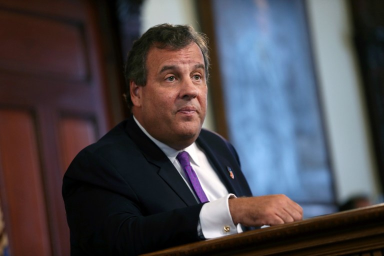 Federal prosecutors argued Monday that New Jersey Gov. Chris Christie was made aware after-the-fact of his office's plan to shut down the George Washington Bridge as a revenge move for Fort Lee Mayor Mark Sokolich's not supporting the Republican's reelection bid. (AP Photo/Mel Evans, File)