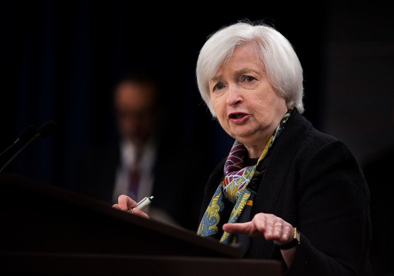 Yellen has emphasized that the Fed is likely to move its interest rate target with the 