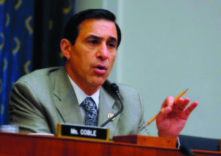 Susan Walsh/AP
Rep. Darrell Issa, R-Calif., speaks to reporters following his meeting with Attorney General Eric Holder on Capitol Hill in Washington on Tuesday.
