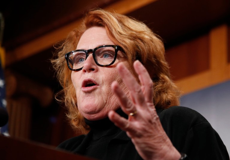 Heitkamp is the second Democrat to say she will support Neil Gorsuch. (AP Photo/Manuel Balce Ceneta)