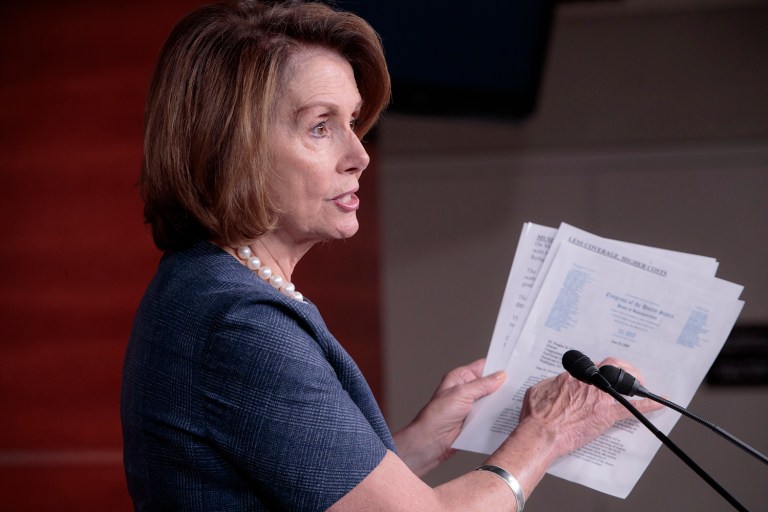 House Minority Leader Nancy Pelosi called President Trump's proposed budget a 