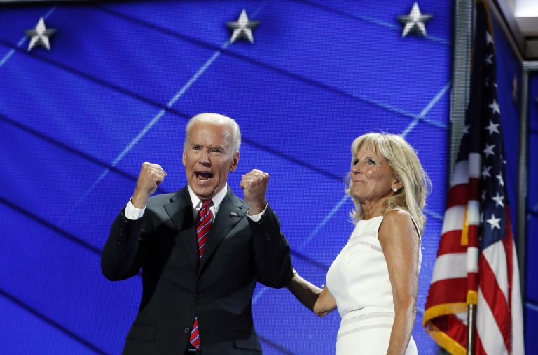 Joe Biden made the remark at the Democratic National Convention in Philadelphia, as he criticized Donald Trump for embracing Vladimir Putin and other 