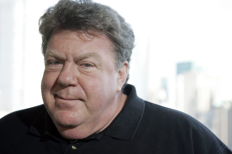  FILE - This Oct. 20, 2009 file photo shows actor George Wendt posing for a portrait in New York. Wendt will play Holly Golightly's husband when âBreakfast at Tiffany'sâ hit the Broadway stage next year. The play, a return to the story by Truman Capote, will star Emilia Clarke of HBO's âGame of Thronesâ in the role Audrey Hepburn made famous in 1961 movie. (AP Photo/Jeff Christensen, file)  