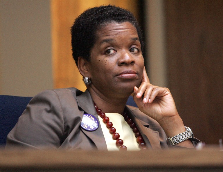 Montgomery County Council Member Valerie Ervin in session.   Greg Whitesell/Examiner.