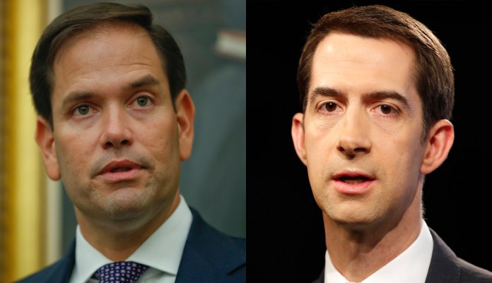 "I take Beijing's threats to use military force against Taiwan seriously," Sen. Tom Cotton, R-Ark., said Monday. "That's why I urge both the president and Congress to accelerate the sale of defensive weapons to Taiwan, as well as to bring Taiwan into joint military exercises with the United States." (AP)