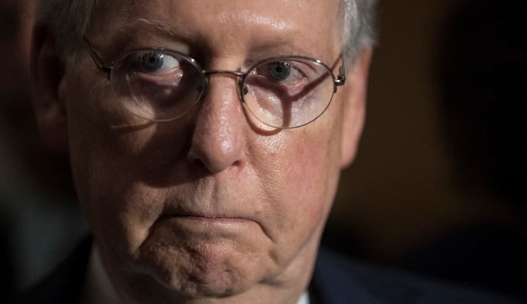 What McConnell said will loom over the current healthcare debate until some bill finds its way to Trump's desk. (AP Photo/J. Scott Applewhite)