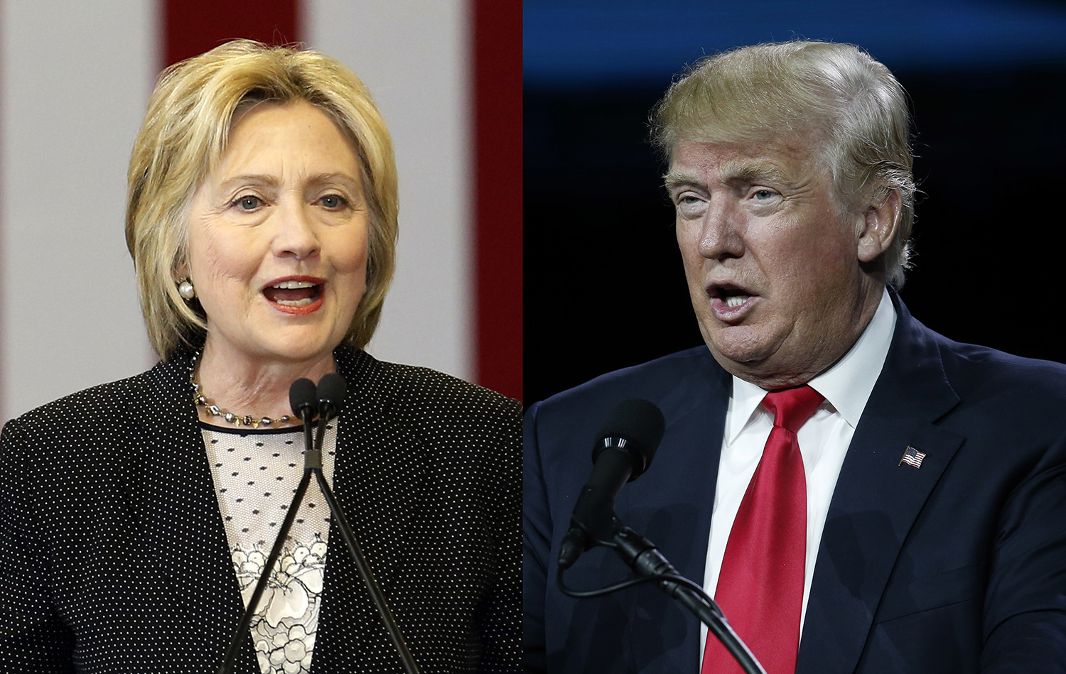 Clinton’s lead narrows slightly in latest polls