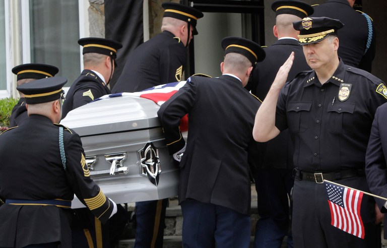 A provision to change the law was included in the fiscal 2017 National Defense Authorization Act, which the Senate approved Thursday, sending it to President Obama's desk to sign. The change was championed by Rep. Jason Chaffetz, R-Utah, who wanted the families of fallen reservists and National Guardsmen to be taken care of equally in the event of their death while in the line of duty. (AP Photo/Steven Senne)