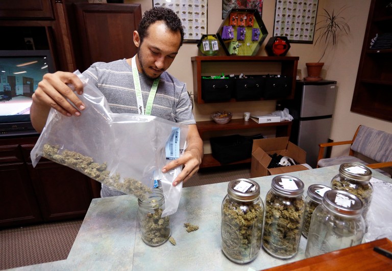 Medical marijuana prescriptions could have saved Medicaid $1 billion on prescription drug costs if it were legal nationwide, according to a new study. (AP Photo/Brennan Linsley)