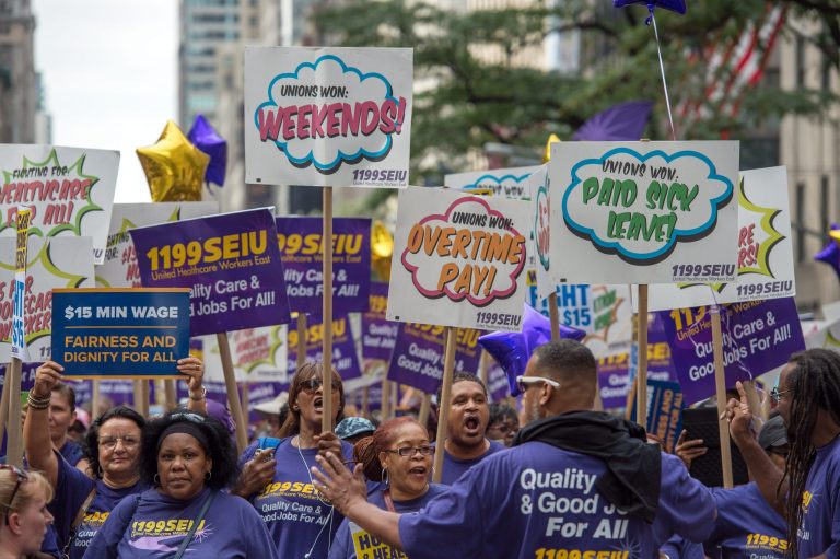 Referendum pushes identity theft, but it would stymie groups seeking to inform union members of their rights. (AP Photo/Bryan R. Smith)