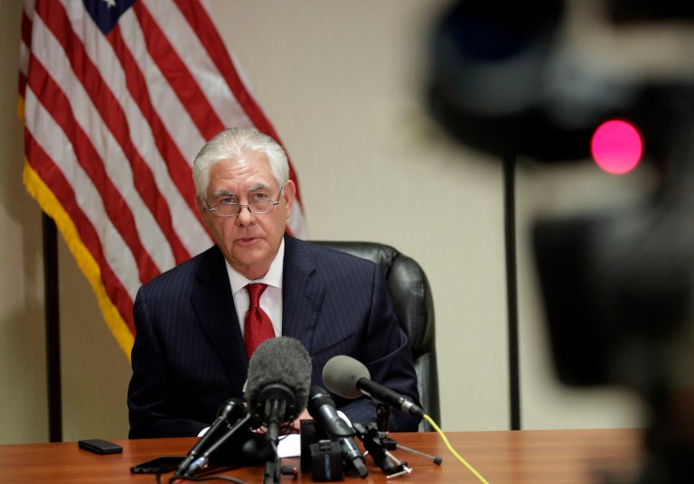 Tillerson says steps are 