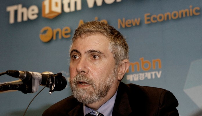 Krugman got not only the size of an economic effect wrong, but the direction too. (AP Photo/Ahn Young-joon)