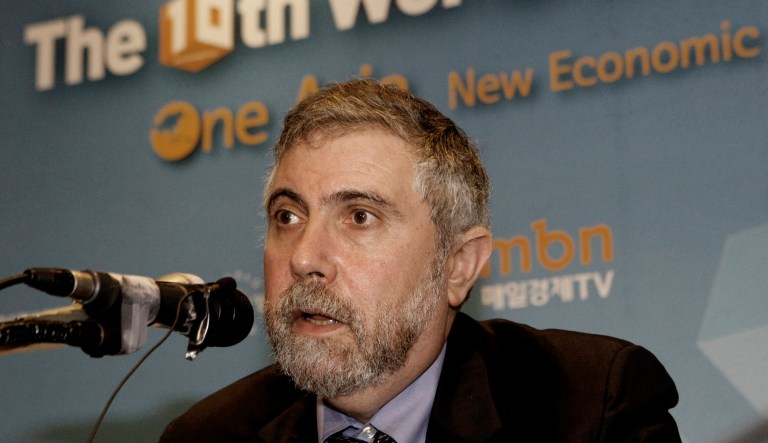 Krugman got not only the size of an economic effect wrong, but the direction too. (AP Photo/Ahn Young-joon)