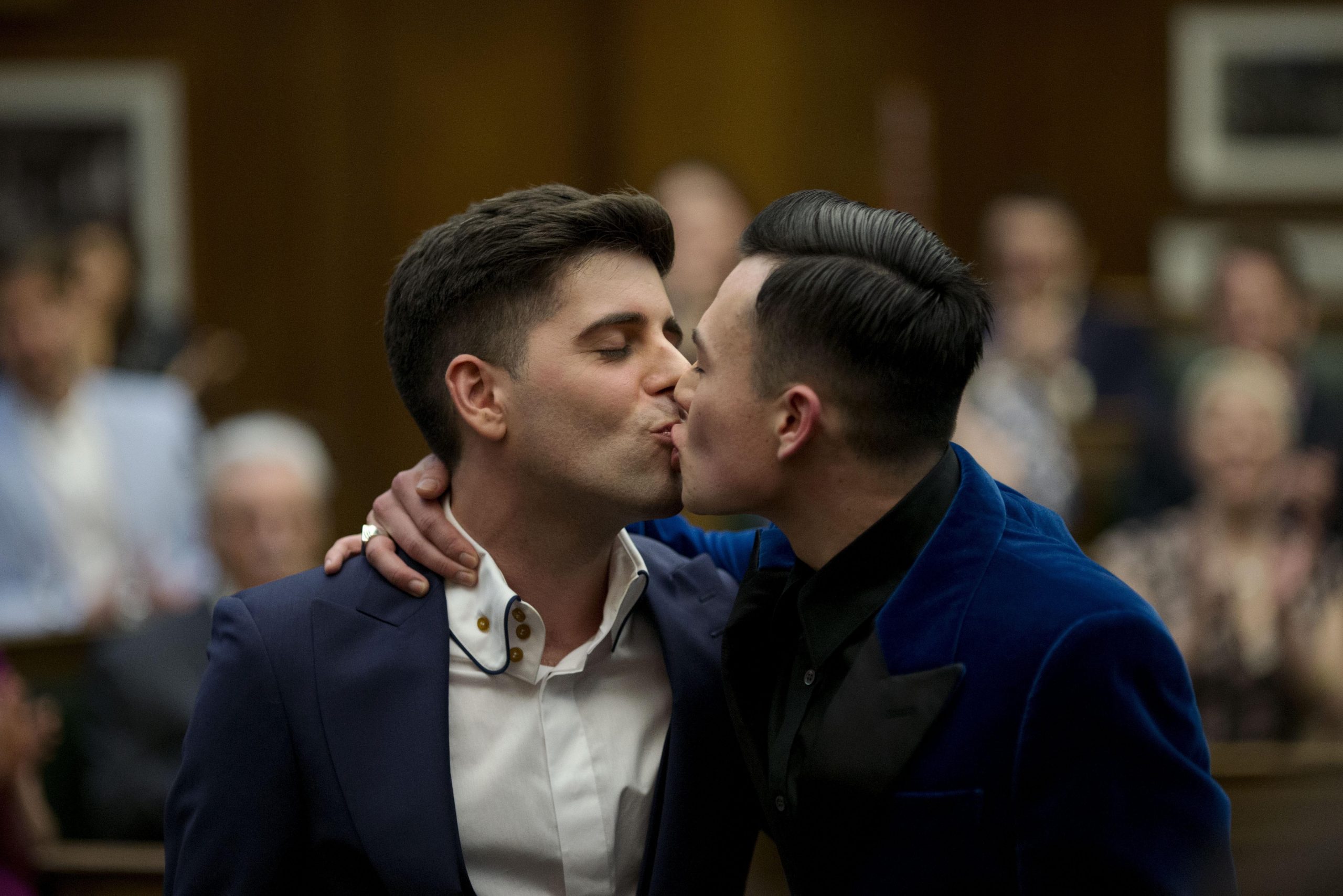 At midnight hour, UK holds first same-sex weddings
