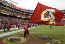 "Their historic step to build a better future stands in stark contrast to the dogged inaction of Washington's NFL team," according to a statement from theÂ Change the Mascot campaign and Jacqueline Pata,Â executive director of theÂ NationalÂ Congress of American Indians.Â (AP Photo/Patrick Semansky)