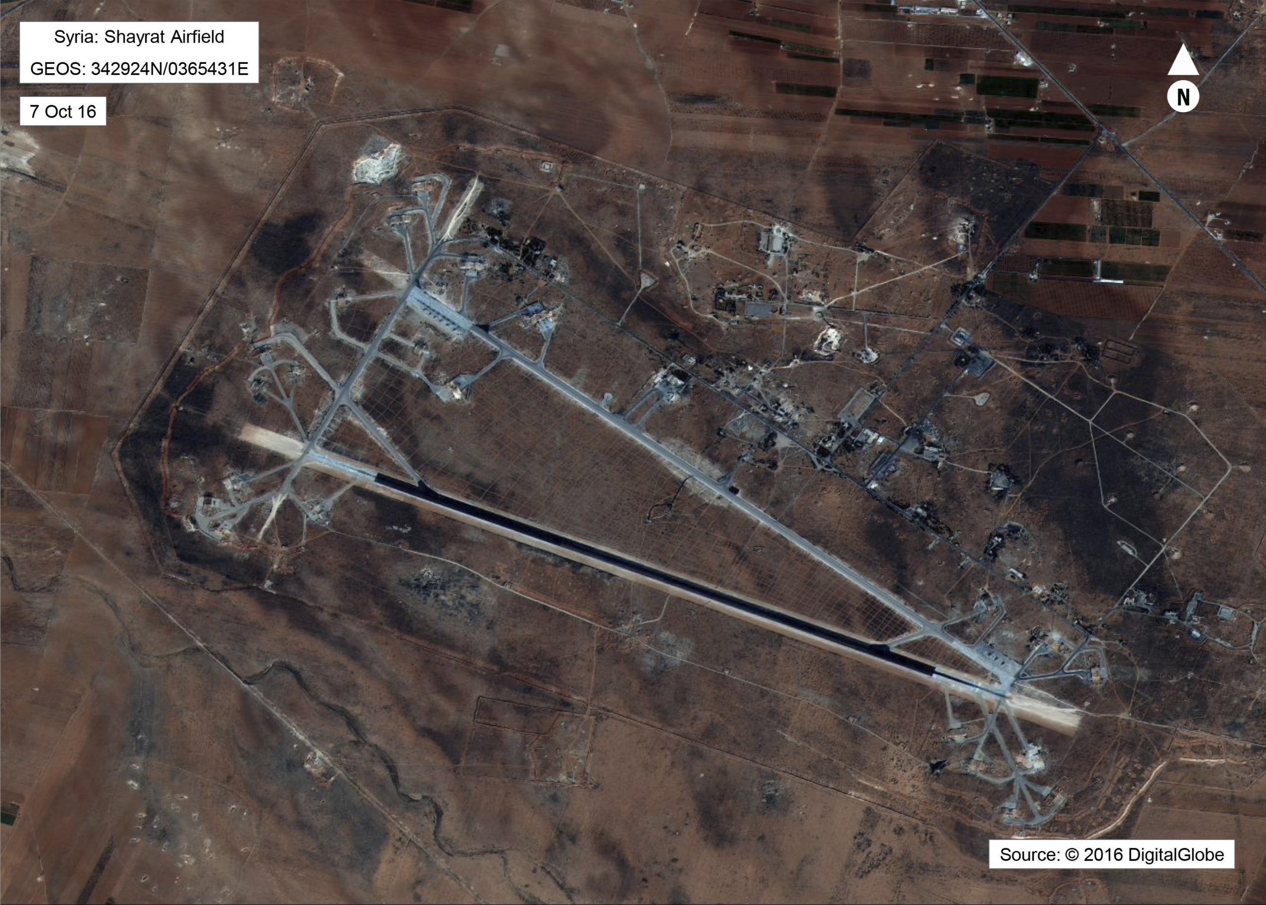 Russian TV airs footage from bombed-out Syrian air base