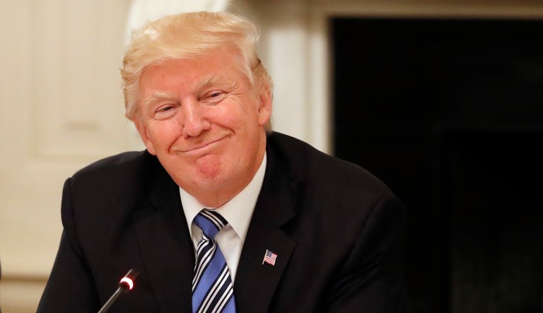 President Trump's approval rating has dropped to just 36 percent in June, down 5 points since the last survey was taken in late April, according to a new poll. (AP Photo/Alex Brandon)