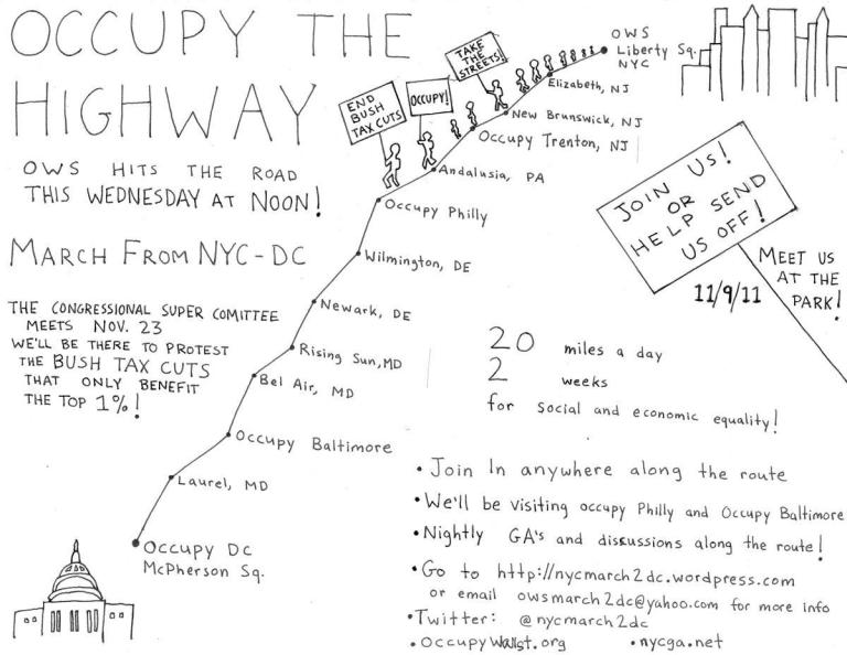 Protesters to “occupy the highway” en route to D.C.