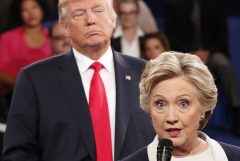 Give me a break: Clinton claims Trump stalked her during debate