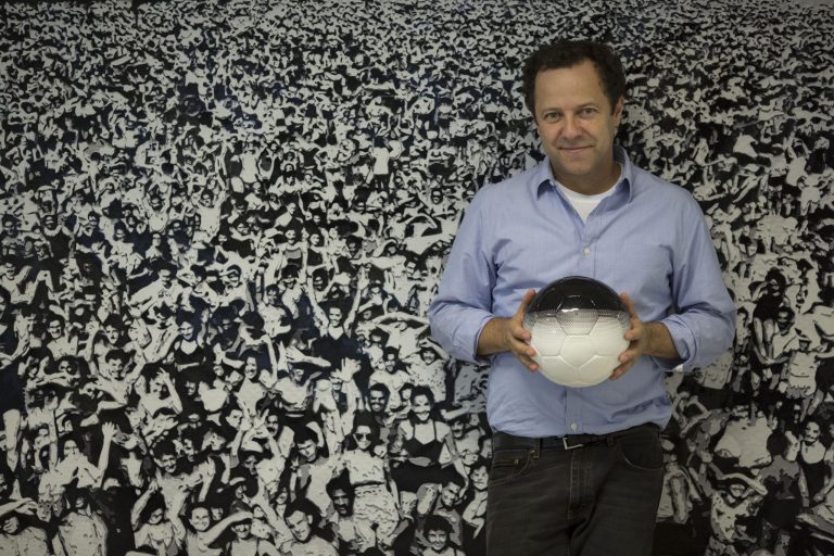 Brazilian artist Muniz examines the soccer ball