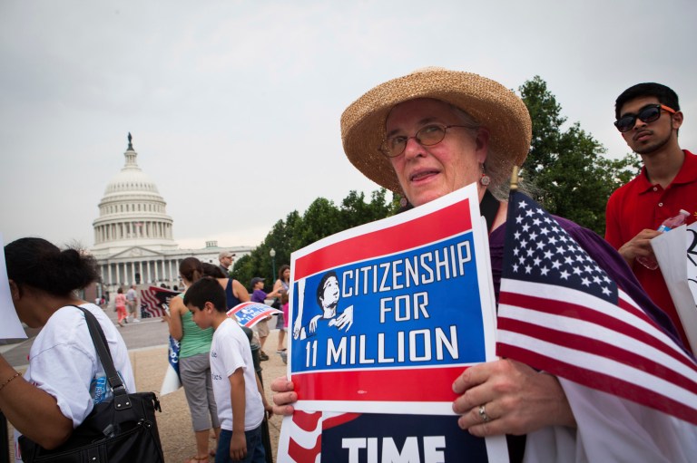 President Obama has long called for a comprehensive immigration bill which includes a pathway to citizenship for illegal immigrants already in the country. (Examiner File/Graeme Jennings)