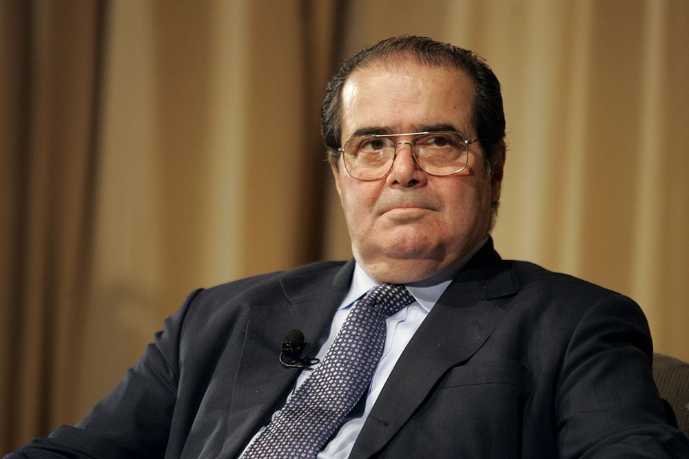 Justice Scalia and the weeping woman