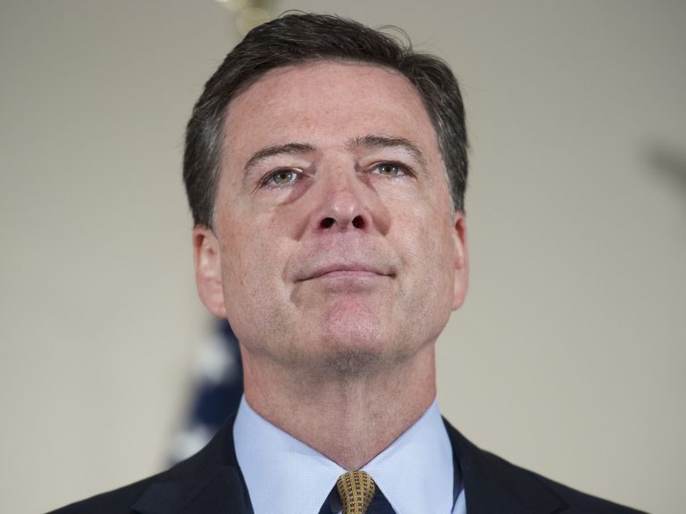 Comey said the FBI will not recommend criminal charges in its investigation into Hillary Clinton's use of a private email server while secretary of state. (AP Photo/Cliff Owen)