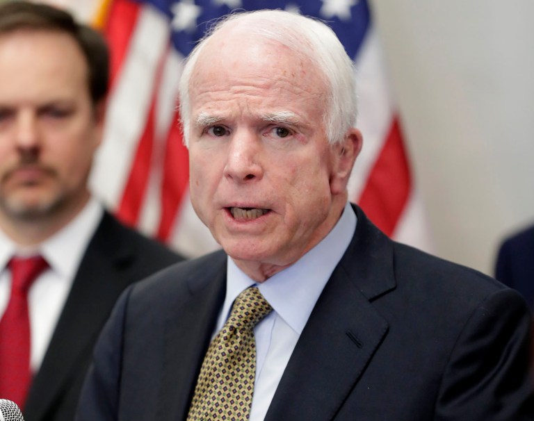 Sen. John McCain, R-Ariz., referred to Comey's 