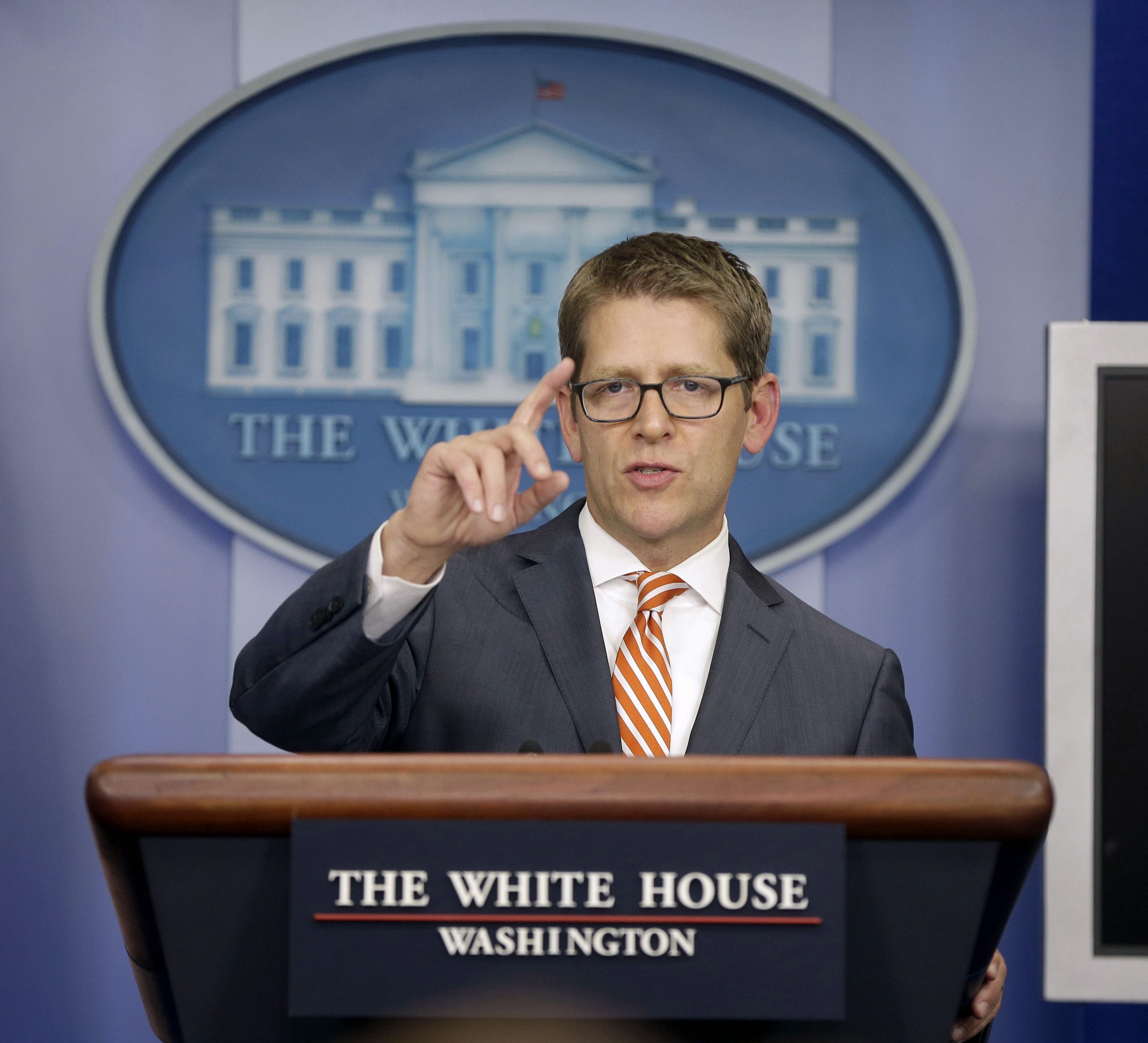 Jay Carney to reporter: I’ll set up ‘soapbox’ for you outside