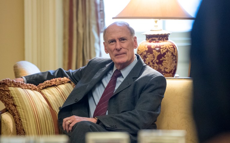 Former Sen. Dan Coats will appear before the Senate Select Committee on Intelligence on Tuesday for his confirmation hearing to be the next director of national intelligence. (AP Photo/J. Scott Applewhite)