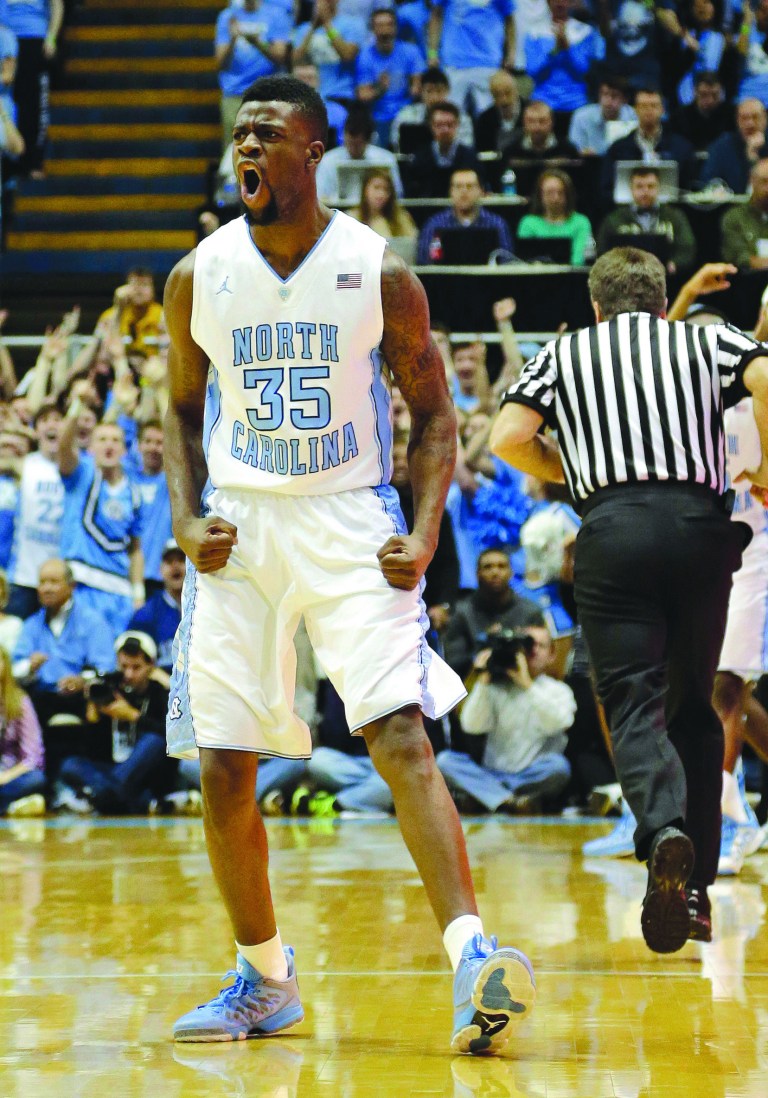 Gerry Broome/AP
Reggie Bullock outscored Maryland 21-20 in the first half Saturday and finished with 24 points for the game for North Carolina.