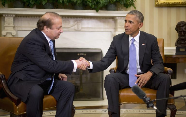 Pakistani Prime Minister NawazÂ Sharif did not give way on Pakistan's growing nuclear arsenal in his Oct. 22 meeting with President Obama. (AP Photo/Pablo Martinez Monsivais)